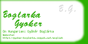 boglarka gyoker business card