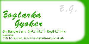 boglarka gyoker business card